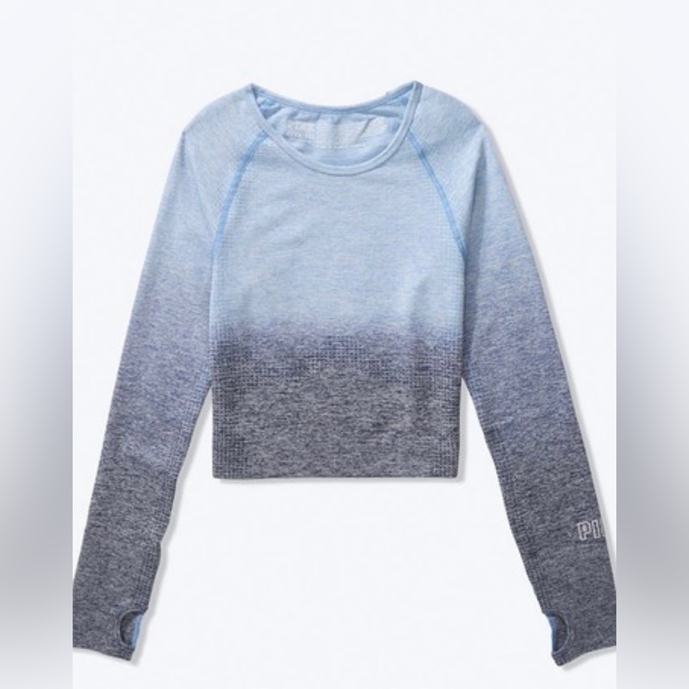 Victoria secret seamless workout cropped crew neck